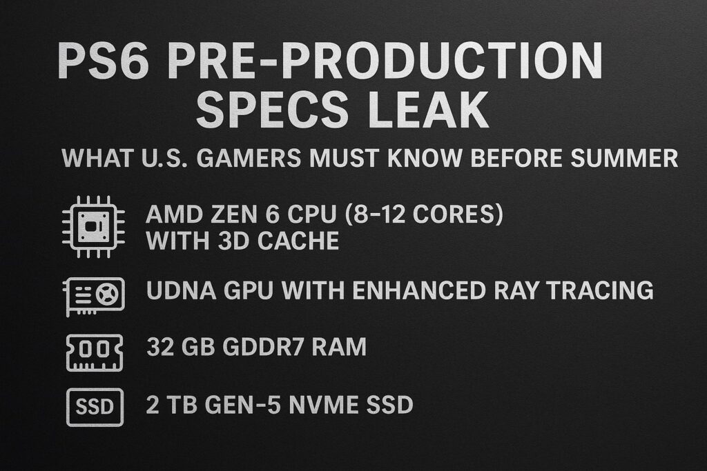 PS6 Pre Production Specs Leak