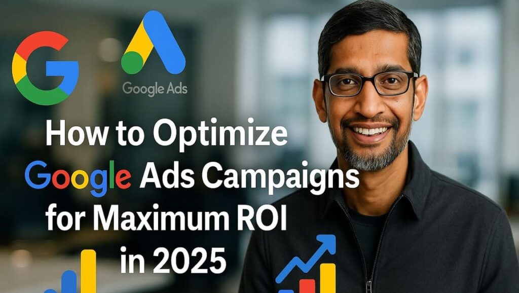 Google Ads interface showing keyword performance used to Optimize Google Ads Campaigns for Maximum ROI