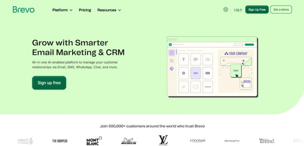 Feature comparison table highlighting differences between Klaviyo and its competitors in 2025